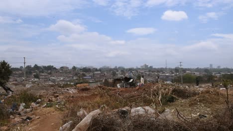 Ein-Baugebiet-Im-Slum-Kibera-In-Nairobi,-Kenia