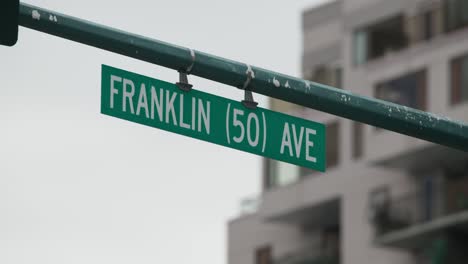 Franklin-Avenue-Schild-In-Der-Innenstadt-Von-Yellowknife,-Nordwest-Territorien