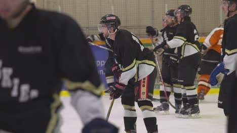 Hockey-players-practice-before-game-at-arena