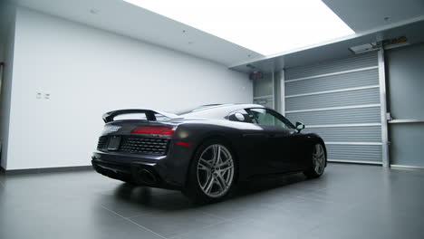 Audi-R8-Supercar-Display-Inside-Showroom-Of-A-Car-Dealership