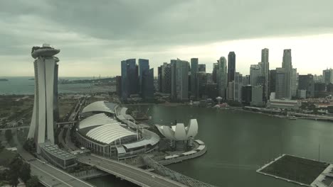 Marina-Bay-Downtown-View-From-Singapore-Flyer-During-The-Day