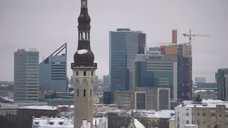 Ciudad-Capital-De-Estonia-Vista-Del-Centro-De-Tallin-Durante-Los-Inviernos