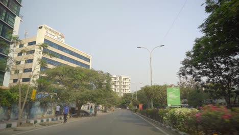 Vista-De-La-Calle-De-La-Ciudad-De-Alta-Tecnología,-Hyderabad