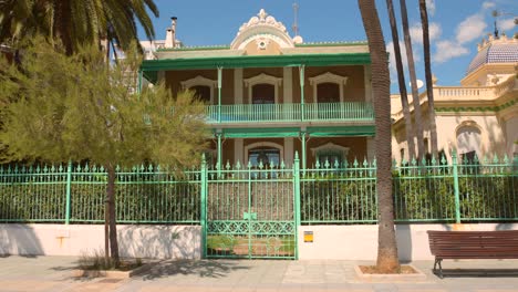 Historische-Architektur-Der-Villa-Amparo-In-Benicassim,-Valencia,-Spanien