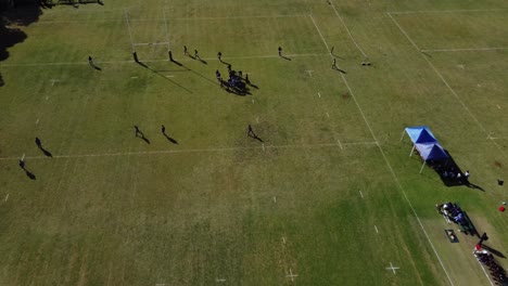 Ein-Schul-Rugbyspiel-Per-Drohne-In-Bulawayo,-Simbabwe