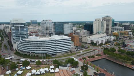 Norfolk-Virginia-Vista-Aérea-órbita-Derecha