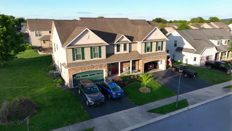 Aerial-establishing-shot-of-connected-homes-in-America