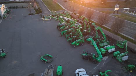 Drone-shot-of-a-heavy-machinery-rental-agency-in-the-Tri-Cities