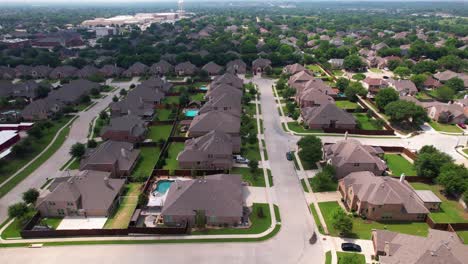 Editorial-Aerial-footage-of-a-neighborhood-in-Flower-Mound-Texas