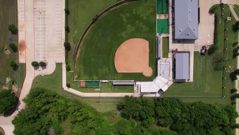 Dies-Sind-Redaktionelle-Luftaufnahmen-Der-Sportplätze-Von-Marcus-Marauders-In-Flower-Mound,-Texas