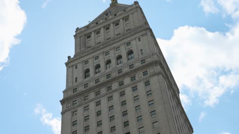 Looking-Up-At-Thurgood-Marshall-United-States-Courthouse-Skyscraper-Tower