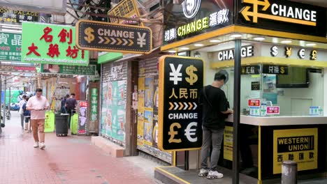 A-customer-is-seen-at-a-foreign-currency-exchange-and-money-change-company-shop
