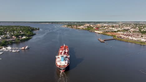 A-chemical-tanker-sailing-by-Perth-Amboy-Nj-on-the-Arthur-Kill