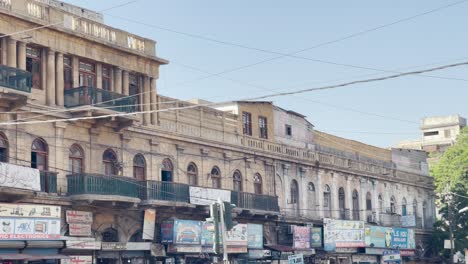 View-Looking-Along-Khyber-Hotel-In-Saddar-In-Karachi-During-The-Day