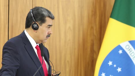 Der-Präsident-Von-Venezuela,-Nicolas-Maduro,-Besucht-Brasilien