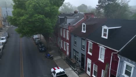 Rising-aerial-shot-on-a-cloudy-morning