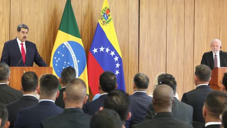 El-Presidente-Venezolano-Maduro-Se-Reúne-Con-Lula,-El-Presidente-Brasileño.