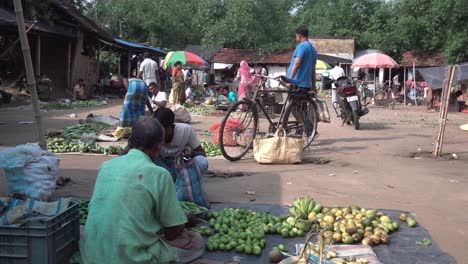 Material-De-Archivo-Del-Mercado-De-La-Aldea-India