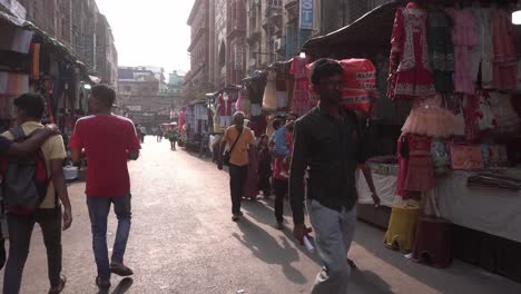 Imágenes-De-Archivo-De-La-Calle-Y-El-Mercado-De-Kolkata.