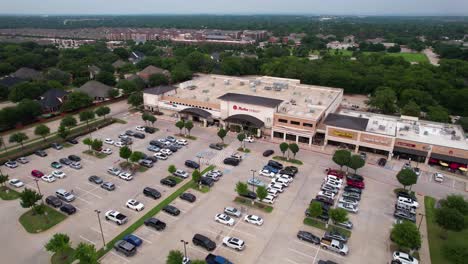 Editorial-Aerial-footage-of-Market-Street-in-Flower-Mound-Texas-located-at-3800-Long-Prairie-Rd,-Flower-Mound,-TX-75028