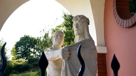 Figure-of-Jesus-before-the-Passion,-Station-of-the-Cross-in-Gietrzwałd