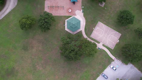 Editorial-Aerial-footage-of-Westchester-Park-in-Flower-Mound-Texas