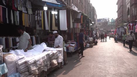 Imágenes-De-Archivo-De-La-Calle-Y-El-Mercado-De-Kolkata.
