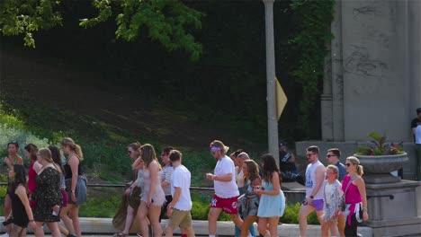 Chicago-IL-USA-June-6th-2023:-massive-crowds-of-people-are-coming-in-droves-to-see-a-Taylor-Swift-concert-while-in-Chicago-this-summer-weekend