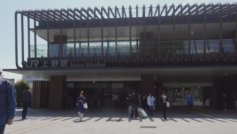 Modern-Ueno-station-in-Tokyo,-Japan