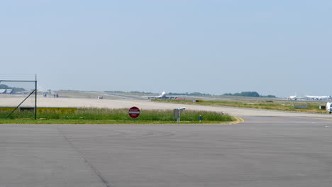 A-Heavy-Boeing-747-Cargo-Airplane-Takes-Off-From-The-Runway---Tracking