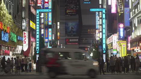 Night-Time-View-Along-Godzilla-Road-In-Kabukicho-In-Shinjuku-At-Night