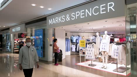 Shoppers-are-seen-at-the-British-multinational-retailer-Marks-and-Spencer-store-in-Hong-Kong