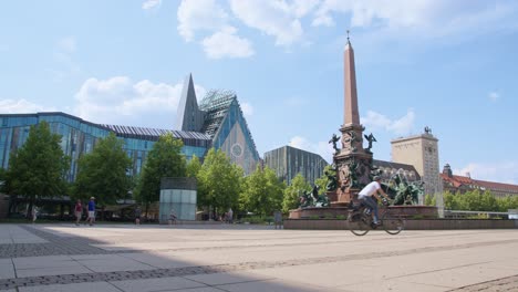 Augustusplatz-in-Leipzig-with-Fountain-and-University-View-in-Summer