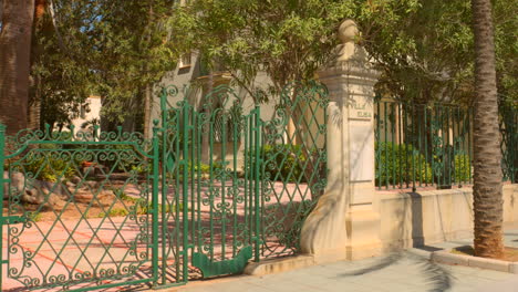 Historical-House-Of-Villa-Elisa-During-Summer-Near-The-Shoreline-Of-Benicassim-In-Castellon,-Spain