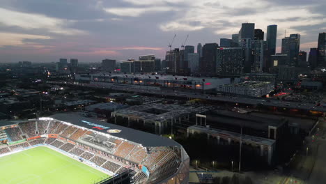 Aerial-view-over-the-Shell-Energy-stadium-toward-the-George-R