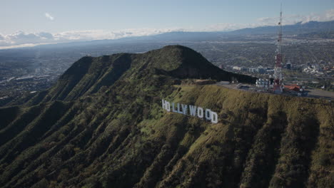 Cartel-Aéreo-De-Hollywood-En-Un-Día-Soleado-De-Helicóptero