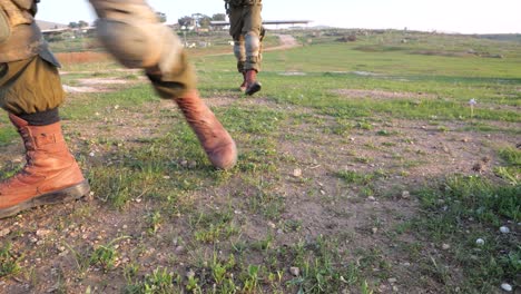 Soldiers-from-the-"KFIR"-or-"Lion-Cubs-Brigade"-took-a-blue-hand-grenade