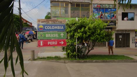 Street-scene-in-Leticia,-the-southern-most-city-in-Columbia