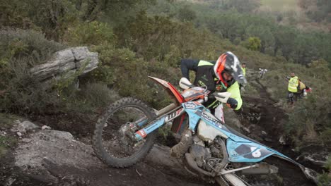 Motocross-Rider-Loosing-Balance-Trying-Hard-To-Climb-High-Hill
