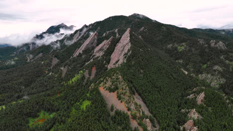 Scenic-and-rugged-Flatirons-of-Green-Mountain-in-Chautauqua-Park,-Boulder