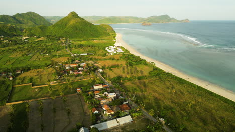 Aerial-View-of-the-Pristine-and-Tranquil-Torok-Bay-in-Lombok-Island