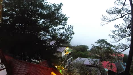 In-this-time-lapse,-thick-fog-envelops-entire-districts-of-Baguio-City,-a-popular-mountaintop-destination-in-Benguet,-Philippines,-for-people-escaping-the-dry-season-temperatures-in-the-lowlands