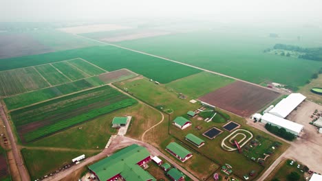 revealing-U-Pick-amazing-aerial-farm-ranch,-McHenry,-Illinois,-USA