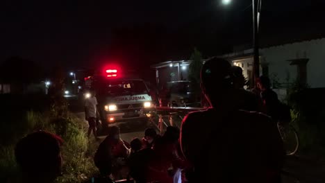 Indonesia---Jun-30,-2023-:-Palang-Merah-Indonesia-or-Indonesia-Red-Cross-Officers-are-evacuating-the-victims-of-the-accident-on-the-road