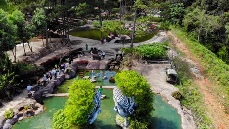 Fly-over-Clay-Tunnel-In-Da-Lat-City,-Lam-Dong-Province,-Vietnam