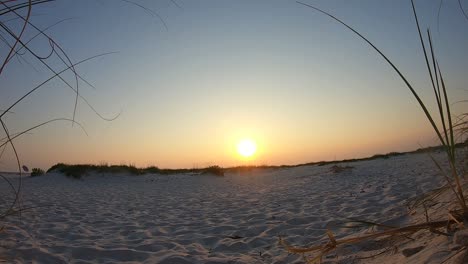time-lapse,-Beach-sunset-on-the-gulf-of-Mexico-Alabama-USA