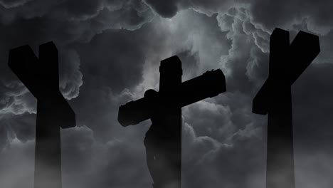 4k-silhouette,-jesus-crucified-thunderstorm-background