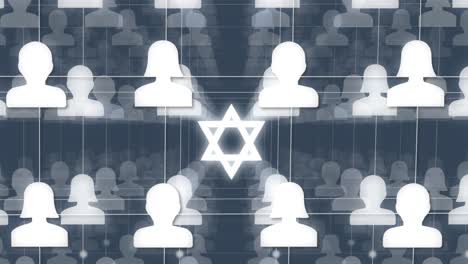 Sociedad-Judía-Y-Comunicación-En-Red,-Compartiendo-Ideas-En-La-Sinagoga