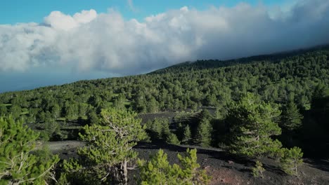 Drohnenschießen-über-Dem-Vulkan-Ätna,-Besondere-Und-Atemberaubende-Landschaft