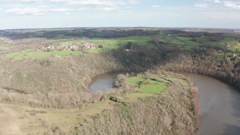 Aerial-of-the-river-Creuse-in-the-department-of-Indre-in-central-France